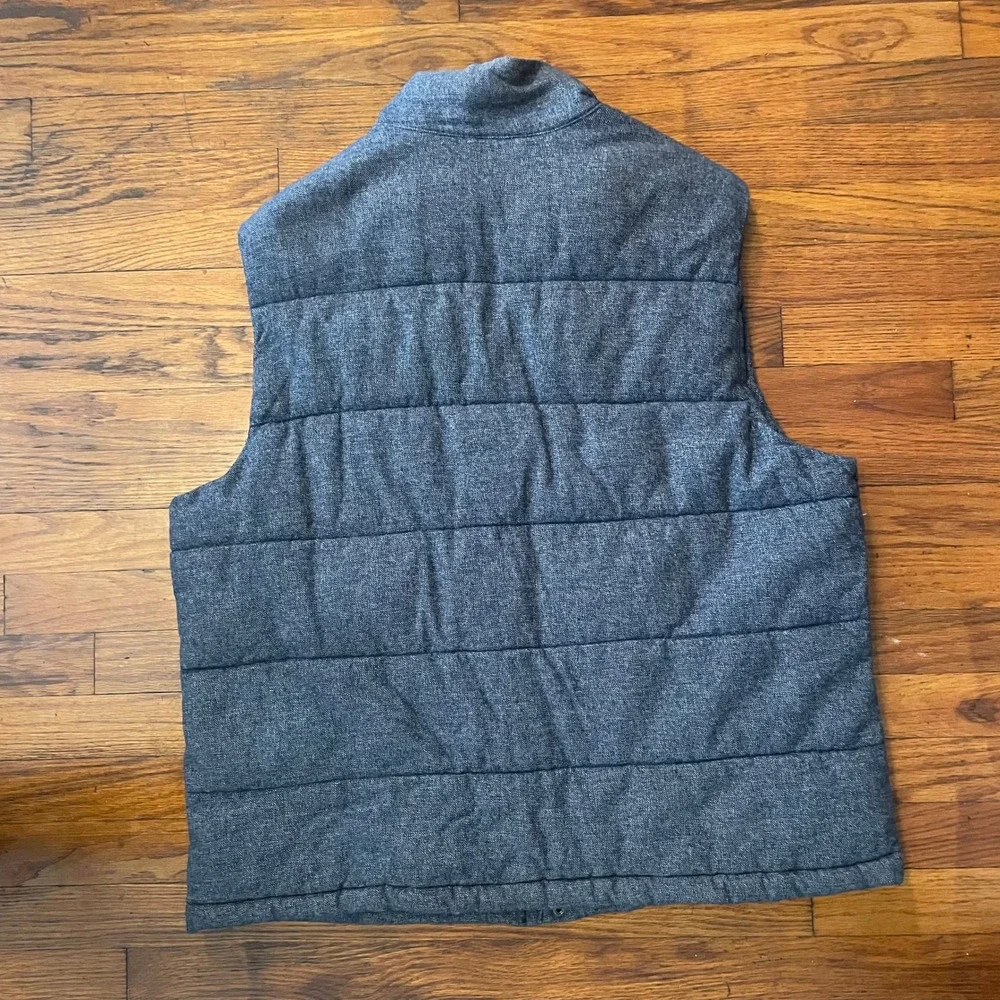 Banana Republic Men's‎ Quilted Heather Blue Vest Size XL
